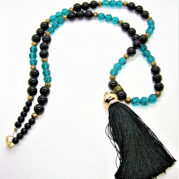 Hand Crafted Jewelry - Downton Abbey Style Tassel Necklace